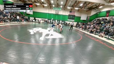 165 lbs Cons. Round 2 - Barrett Rice, Worland vs Israel Robertson, Cody