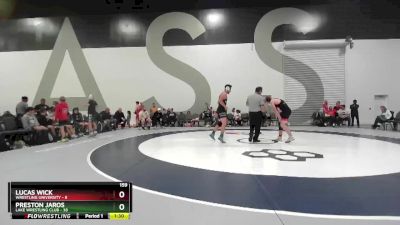 159 lbs Semis & 1st Wrestleback (8 Team) - Preston Jaros, Lake Wrestling Club vs Lucas Wick, Wrestling University