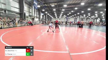 120 lbs Rr Rnd 2 - Nico Zecchino, Triumph Blue vs Kyree Flamer, Beach Boyz Wrestling