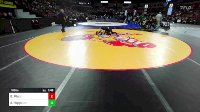 160 lbs Round Of 64 - Dylan Pile, Los Gatos (CC) vs Aidan Higgs, Cabrillo (CS)