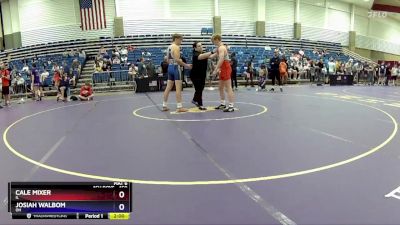 150 lbs Champ. Round 2 - Cale Mixer, IL vs Josiah Walbom, OH