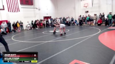 149 lbs Quarterfinal - Jacob Scott, Western Wrestling Club vs Keylnn Symons, M3 Wrestling Academy