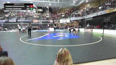 100 lbs Cons. Round 2 - Alyanna Barrager, Cherryvale Hs vs Estefani Contreras-Munoz, Beloit HS