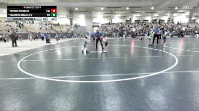 40 lbs Champ. Round 1 - River Rogers, Rabbit Wrestling Club vs Raiden Bradley, Straw Plains Hornets