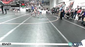 70 lbs Semifinal - Jaxon Wolfenberger, Keystone Kids Wrestling Club vs Ryzen Johns, Collinsville Cardinal Youth Wrestling