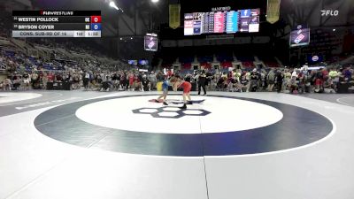 120 lbs Cons. Sub-rd Of 16 - Westin Pollock, OK vs Bryson Coyer, MI