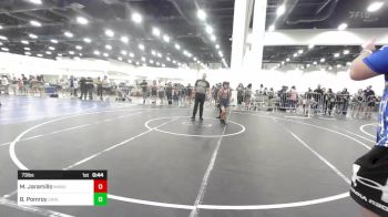 73 lbs Consi Of 8 #1 - Max Jaramillo, Manu WC vs Byron Pomroy, Carlsbad Combat WC