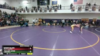 91 lbs 1st Place Match - Fischer Lewis, Thermopolis vs Wyatt Blank, Rocky Mountain