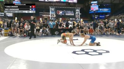132 lbs Cons. Sub-rd Of 32 - Cole Cronan, California vs Joey Enzminger, North Dakota