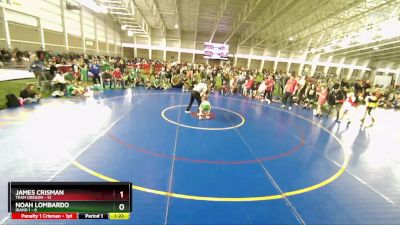 59 lbs Quarters & Wb (16 Team) - James Crisman, Team Oregon vs Noah Lombardo, Idaho 1