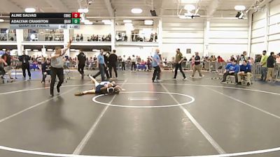 99 lbs Quarterfinal - Aline Salvas, Concord vs Adalyan Cranston, Quabbin