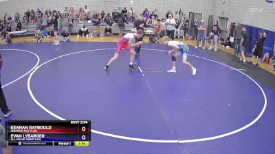 126 lbs Cons. Round 3 - Keanan Raybould, Lebanon Mat Club vs Evan Lybarger, All-Phase Wrestling