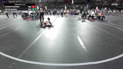 80 lbs Round Of 16 - Shaelyn Seaman, Toms River vs Brynn Mason, Power Half Wrestling Academy