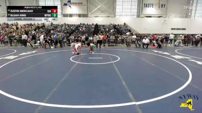 124 lbs Cons. Round 3 - Justin Mercado, Midlakes Youth Wrestling vs Elijah King, Whitney Point Youth Wrestling Club