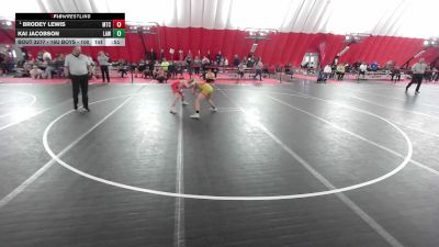 16U Boys - 100 lbs Cons. Semis - Brodey Lewis, Maverick Training Center vs Kai Jacobson, LaCrosse Area Wrestlers