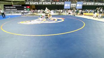 Girls 3A 105 lbs Champ. Round 1 - Olivia Griffin, Peninsula (Girls) vs Yesena Zuniega, Ferndale (Girls)
