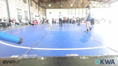 80-84 lbs Rr Rnd 4 - Cristian Cosio, Claremore Wrestling Club vs Allyson Bloxham, Salina Wrestling Club