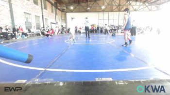 80-84 lbs Rr Rnd 4 - Cristian Cosio, Claremore Wrestling Club vs Allyson Bloxham, Salina Wrestling Club