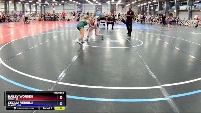 122 lbs Rd# 9- 11:30am Saturday - Hailey Worden, POWA vs Cecilia Verrilli, PA WEST