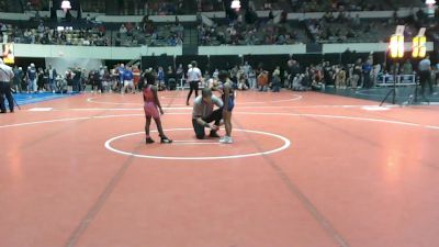 Rookie K-2 56 Champ. Round 2 - Kennedi Mccoy, Tallwood Wrestling Club vs Amor Lewis, Warmup Gang Wrestling Club