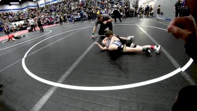 75 lbs Consolation - Kannon VanDeven, Mustang Bronco Wrestling Club vs Ryder Hatcher, Harrah Little League Wrestling