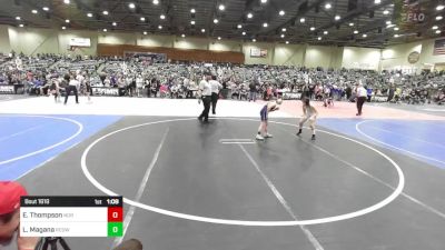 81 lbs Round Of 16 - Evalin Thompson, Nor Cal's Finest Wr Ac vs Layton Magana, Redwood WC