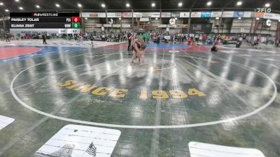 145 lbs Cons. Round 1 - Paisley Tolar, Peak vs Eliana Zent, Westside Raider Wrestling