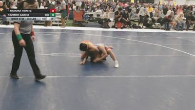 110 lbs Cons. Rd Of 16 - Yazmine Garcia, Beat The Streets Chicago vs Ramona Reinitz
