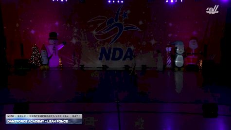 DanzForce Academy - Leah Ponce [2025 Mini - Solo - Contemporary/Lyrical Day 1] 2025 NDA Houston Regional