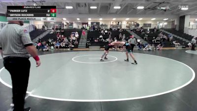 126 lbs 3rd Place Match - Parker Lutz, Angry Fish vs Bryson Rockers, Paola