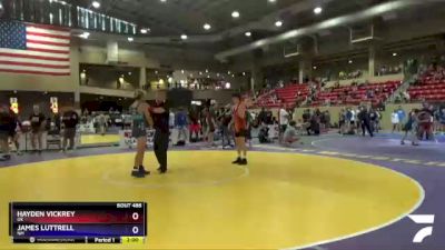 138 lbs Cons. Round 4 - Hayden Vickrey, OK vs James Luttrell, NM