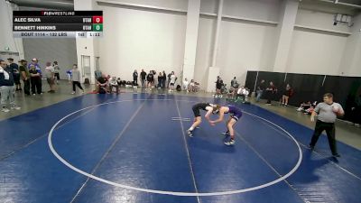 132 lbs Cons. Sub-quarters - Alec Silva, Utah vs Bennett Hinkins, Utah