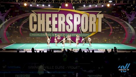 Winnersville Elite - Violet [2022 L1 Youth - D2 - Small - A] 2022 CHEERSPORT National Cheerleading Championship