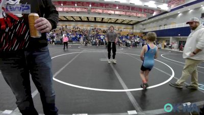 55 lbs Consolation - Daxton Ray, Division Bell Wrestling vs Emerly Pretty Bear, Harrah Little League Wrestling