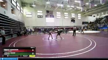 157 lbs Quarterfinal - Josiah Rider, Adams St. vs Brent Hodgson, Simon Fraser