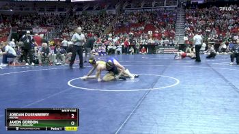 1A-144 lbs Champ. Round 2 - Jaxon Gordon, Riverside, Oakland vs Jordan Dusenberry, Wilton