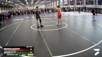 126-132 lbs Round 2 - Giorgio Calva, Rise Wrestling vs Brandon Martinez, Wesley Club Wrestling
