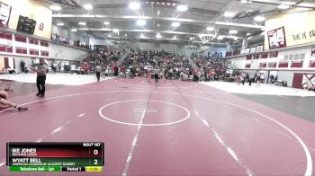 150 lbs Champ. Round 2 - Wyatt Bell, American Leadership Academy Gilbert vs Ike Jones, Boulder Creek