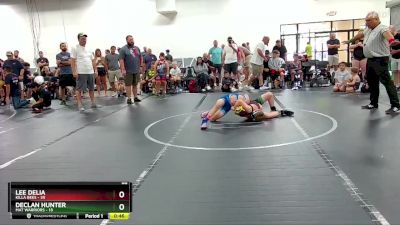 88 lbs Round 2 (4 Team) - Lee Delia, Killa Bees vs Declan Hunter, Mat Warriors