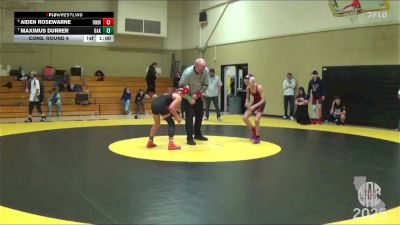 89 lbs Cons. Round 4 - Maximus Durrer, Oakdale vs Aiden Rosewarne, Red Wave Wrestling