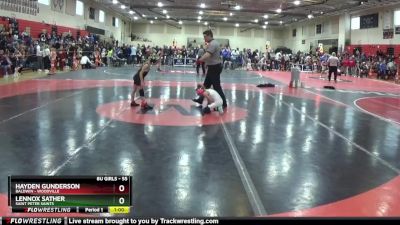 55 lbs Round 5 - Hayden Gunderson, Baldwin - Woodville vs Lennox Sather, Saint Peter Saints