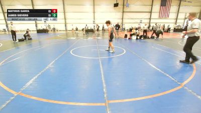 138 lbs Round Of 16 - Mathius Garza, CA vs James Sievers, GA