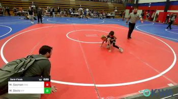 70 lbs Semifinal - Mari Gayman, Claremore Wrestling Club vs Mahkai Davis, Tulsa Blue T Panthers