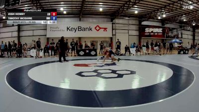 70 kg Cons. Round 2 - Josh Howey, Lake Erie RTC vs Timothy McGuire, Ranger Wrestling Club