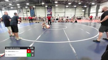 95 lbs Rr Rnd 2 - Brady Zabriskie, Mat Assassins Yellow vs David Wehry, Ride Out Wrestling Club Green