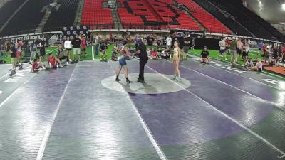 80-85 lbs Champ. Round 3 - Kalaya Baxter, Idaho vs Vayda Chavez, Nevada