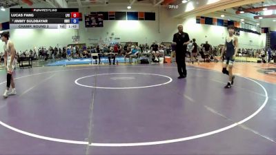 126 lbs Champ. Round 2 - Lucas Fang, Liberty Flight Club vs Jimmy Suldbayar, NOVA Wrestling Club