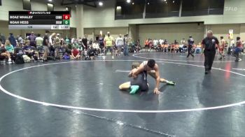 126 lbs Round 2 (6 Team) - Noah Hess, BRAWL White vs Boaz Whaley, Crossroads Wrestling