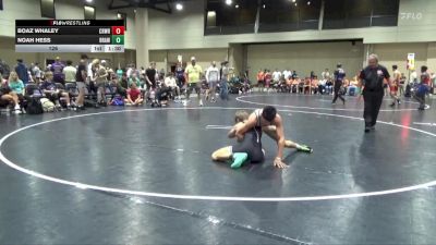 126 lbs Round 2 (6 Team) - Noah Hess, BRAWL White vs Boaz Whaley, Crossroads Wrestling