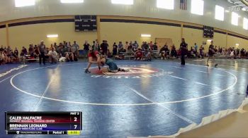 120 lbs Cons. Round 5 - Caleb Halfacre, Midwest Regional Training Center vs Brennan Leonard, Artesian Wrestling Club